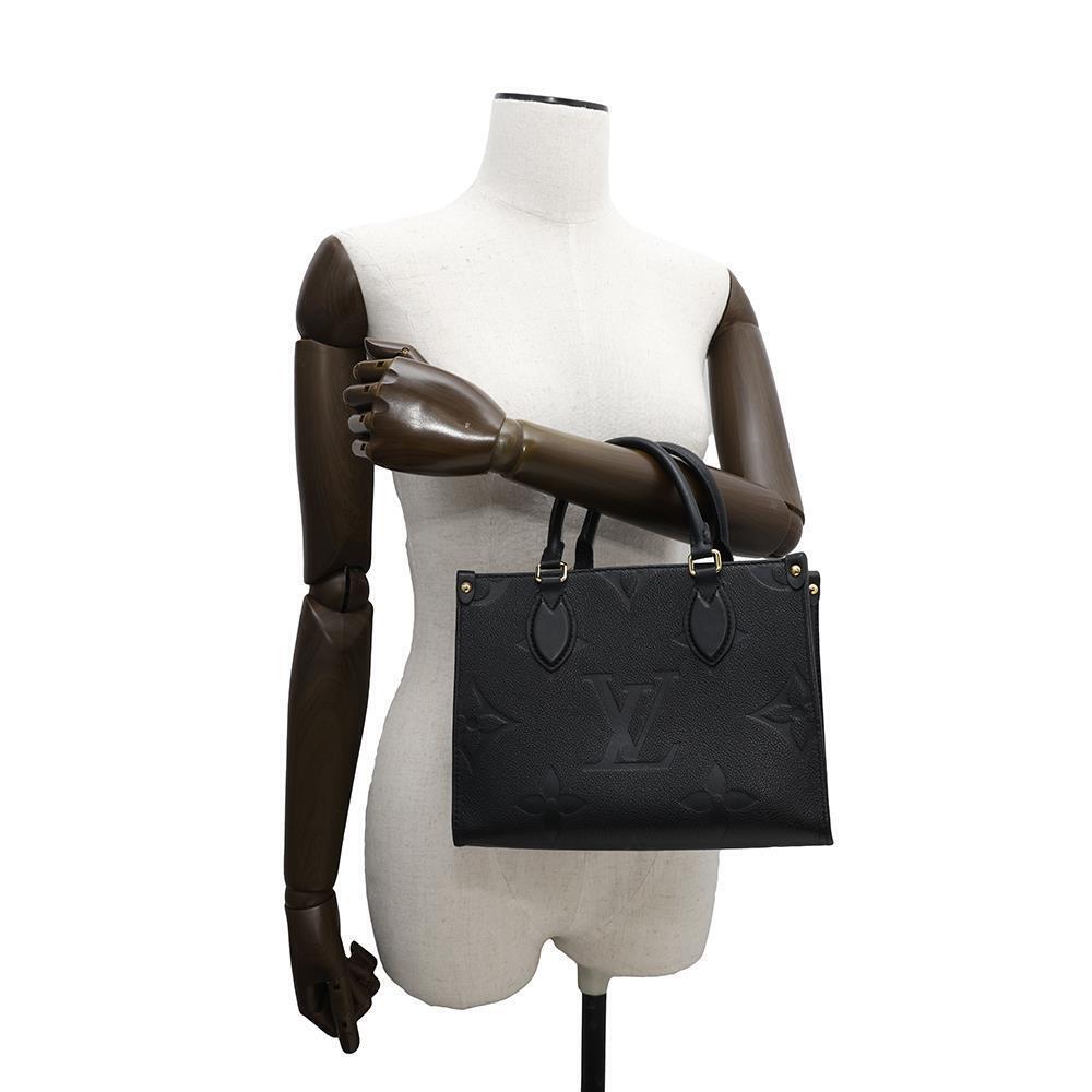 Louis Vuitton OnTheGo Monogram Empreinte Tote Bag Shoulder Black - Picture 5 of 12